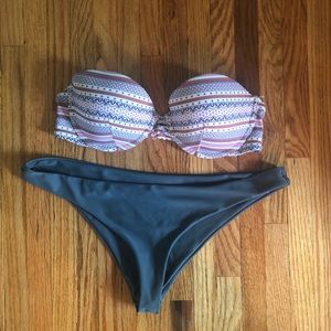Victoria secret strapless top swimsuit